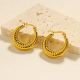 MINIMAL HOLLOW HOOP STUD EARRINGS FOR WOMEN_CWAJE5092