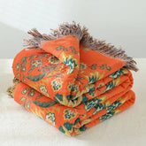 FLOWER TASSEL DOUBLE SIDED BLANKET_CWMM1601