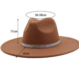 MEN WOMEN WOOL BLEND FEDORA HAT HEART TOP_CWAH04376
