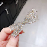 PEARL DIAMOND SIDE CLIP BANGS CLIP CROSS HAIRPIN_CWAHA4746
