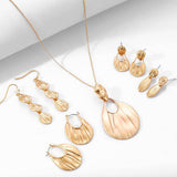 NEW UNIQUE TEXTURE NICHE EARRINGS FASHION SET_CWAJE2904