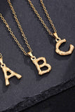 FASHION SIMPLE ALPHABET PENDANT NECKLACE_CWAJE230