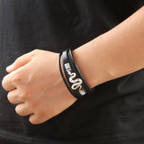 LEATHER HANDWOVEN MAGNET CLASP BRACELET_CWAJE1467