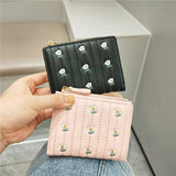 Cute Embroidered 2-Fold Wallet For Women_Cwab06256