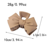 Cwaha07452_Korean Bow Hair Claw Clip For Women Updo