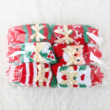 CHRISTMAS TREE THICKENED BOW CHRISTMAS SOCKS_CWMS0626