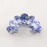 Cwaha1400_Simple Wave Hair Claw Clip Blue Set