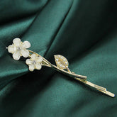 STYLISH FLOWER ALLOY HAIR PIN WITH PEARL_CWAHA1208