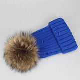 Unisex Knit Beanie Hat With Pom For Winter_Cwah05051