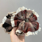 GENTLE RETRO PLAID LARGE COLO HAIR SCRUNCHIES_CWAHA2824