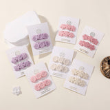 FIVE PETAL FLOWER HAIR CLIPS FOR KIDS HANDMADE_CWAHA6724