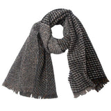 FRINGE PATCHWORK SCARF UNISEX WINTER SHAWL WRAP_CWASC0873