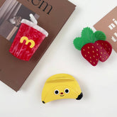 CREAMY STRAWBERRY ACETATE CLAW SWEET HAIR CLIP_CWAHA5899