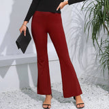 Tight Floor Length High Waisted Slightly Flares