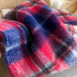Rainbow Mohair Plaid Scarf Women Winter Wrap_Cwasc03465