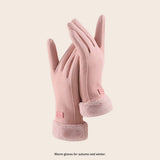 Womens Winter Plush Warm Cute Gloves_Cwag0064