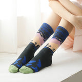 FUN SOCKS COLORFUL PATTERNED ART SOCKS_CWMS0186