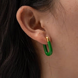 MACARON COLOR U SHAPED VERSATILE EARRINGS_CWAJE1376