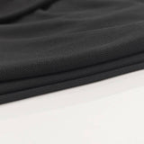 Solid Color Fit Line Neck Gauze Long Sleeve Top