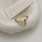 IRREGULAR EXQUISITE BUTTERFLY OPEN RING FOR WOMEN_CWAJE3099