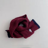 COLORBLOCK KNIT SCARF FOR KIDS WARM DESIGN_CWASC2086