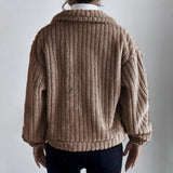 Warm Single-Breasted Woolen Coat