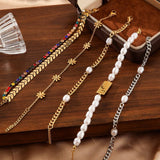 PASTORAL STYLE SMALL FLOWER PEARL BRACELET_CWMM3726