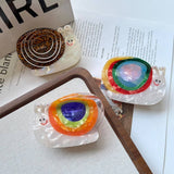 COLORFUL SNAIL ACETATE CLAW CLIP ELEGANT CARTOON_CWAHA5839