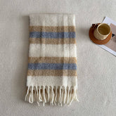 Wool Scarf For Winter Versible Checkered Shawl_Cwasc2327