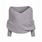 KNITTED SLEEVE SCARF SHAWL FOR MEN WOMEN WINTER_CWASC1538