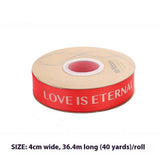 GOLD STAMPED THREADED RIBBON DIY BOW RIBBON_CWMM5778