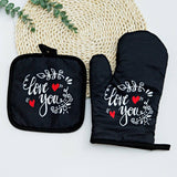 KITCHEN OVEN SCALD PROOF HEAT INSULATED GLOVES_CWMM1449