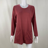 Solid-Color Loose Round-Neck Pocket T-Shirt