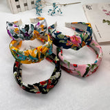 RETRO INK SPLASHED FLOWER HEADBAND_CWAHA2584