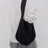 Cwab4578_Solid Color Knitted Crossbody Shoulder Bag