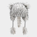 Korean Raccoon Fur Winter Trapper Hat For Women_Cwah04769