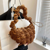 VELVET PUFFY CLOUD SHOULDER CROSSBODY BAG_CUAB00491