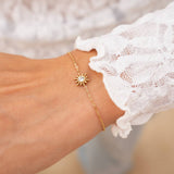 LUXURY GOLD PLATED ZIRCON ADJUSTABLE BRACELET_CWMM3887