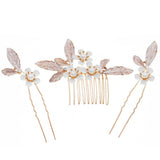 PEARL FLOWER BRIDAL HAIR ACCESSORIES SET_CWAHA2799