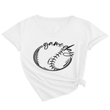 CASUAL WOMEN S TEE GAME DAY V NECK DESIGN_CWTTS1535