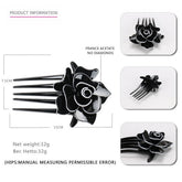 ACRYLIC HAIR ACCESSORIES MULTI TOOTH COMB HAIRPIN_CWAHA4200