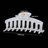 SUMMER JELLY HAIR CLAW AVOCADO GREEN MATTE CLIP_CWAHA0093