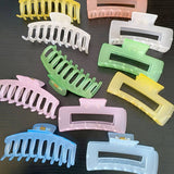 SUMMER JELLY HAIR CLAW AVOCADO GREEN MATTE CLIP_CWAHA0093