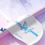 Women'S Silicone Swim Cap, Long Hair, Ear Cover_Cwmm6714