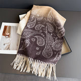 Autumn Winter Paisley Colorblock Tassel Scarf_Cwasc03274
