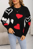 Valentines Day Little Hearts Jacquard Sweater
