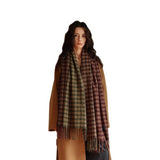 Vintage Plaid Scarf Soft Warm Winter Wrap_Cwasc2321