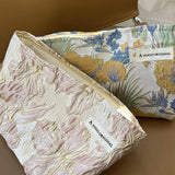 Jacquard Floral Makeup Bag Large Travel Wash Pouch_Cuab00716