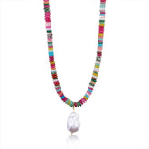 COLORFUL BOHO PEARL BEADS LUXURY SWEATER NECKLACE_CWMM7545