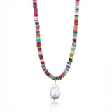 COLORFUL BOHO PEARL BEADS LUXURY SWEATER NECKLACE_CWMM7545